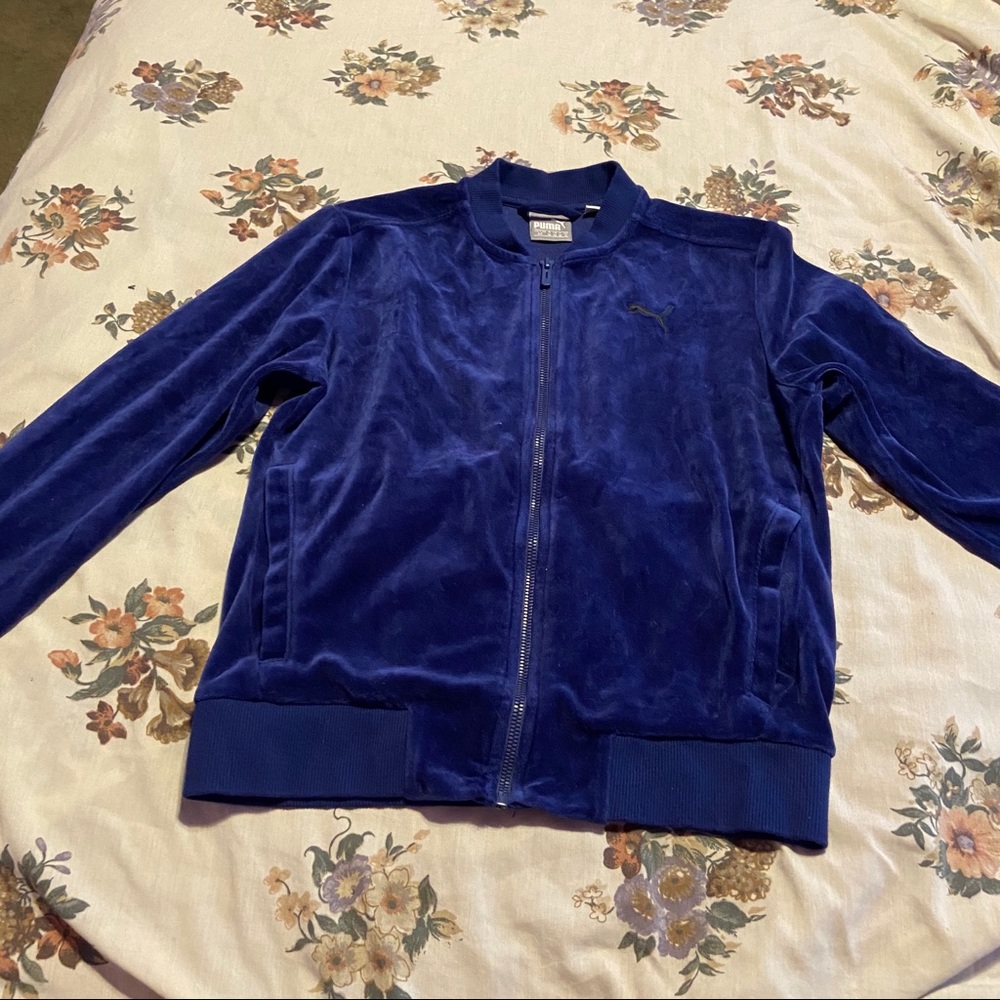Puma velvet blue zip up jacket
